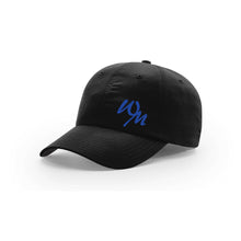 Load image into Gallery viewer, NEW - Black Hat with Blue WM Logo
