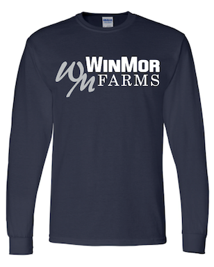 Navy WinMor Farms Long Sleeve T-Shirt