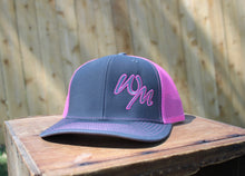 Load image into Gallery viewer, Charcoal/Pink WM Hat
