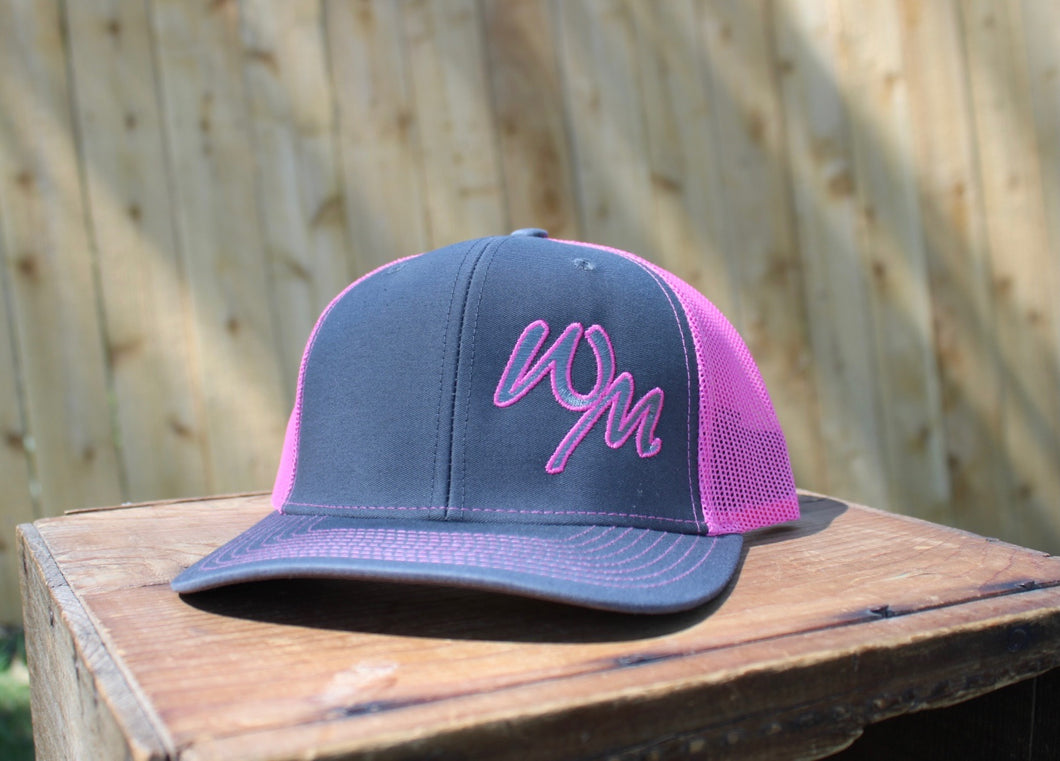 Charcoal/Pink WM Hat